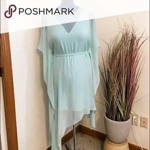 NWT BCBGMaxAzria silk Suzy dress aqua color